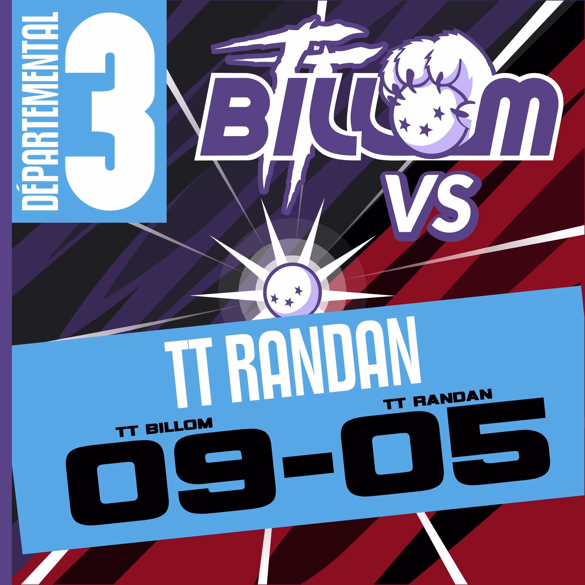 Score du match : D3 TT Billom 9-5 TT Randan 2
